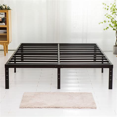 black metal bed frame king with box spring|boxless bed frame.